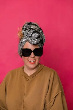 Fringe Co Silver Sequin Embroidered Party Wrap Party Wraps