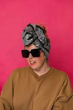 Fringe Co Silver Sequin Embroidered Party Wrap Party Wraps