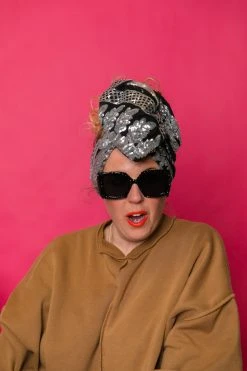 Fringe Co Silver Sequin Embroidered Party Wrap Party Wraps