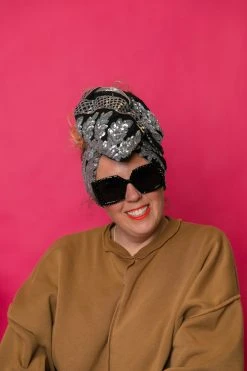 Fringe Co Silver Sequin Embroidered Party Wrap Party Wraps