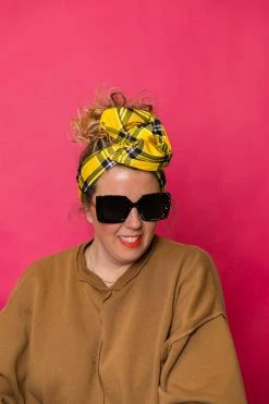 Fringe Co Yellow Plaid Party Wrap Party Wraps