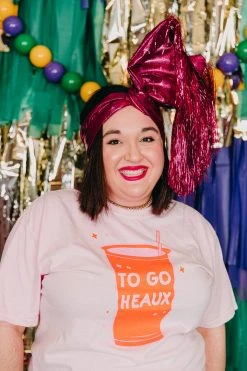 Fringe Co Pink Metallic With Pink Tinsel Fringe Party Wrap Shop Spring Sparkles