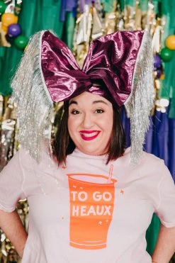 Fringe Co Purple Metallic With Silver Tinsel Party Wrap Party Wraps