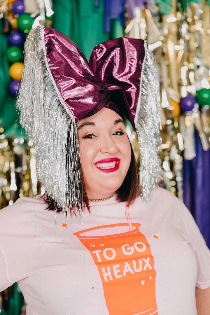 Fringe Co Purple Metallic With Silver Tinsel Party Wrap Party Wraps 4 Fringe Co Purple Metallic With Silver Tinsel Party Wrap Party Wraps