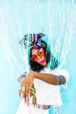 Fringe Co White Sequin Crop