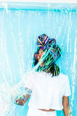 Fringe Co White Sequin Crop