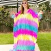 Fringe Co Pastel Firecracker Long Caftan Caftan Club Collection
