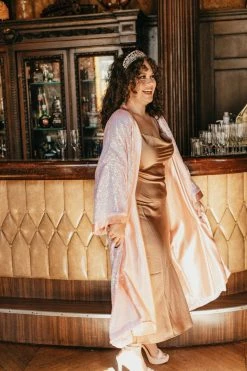 Fringe Co Pink Iridescent Duster