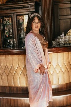 Fringe Co Pink Iridescent Duster