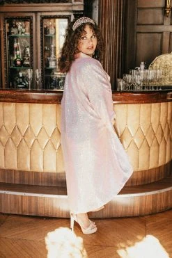 Fringe Co Pink Iridescent Duster