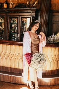 Fringe Co Pink Iridescent Duster