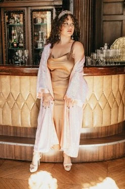 Fringe Co Pink Iridescent Duster