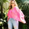 Fringe Co Bright Pink Sequin Tunic Caftan Club Collection