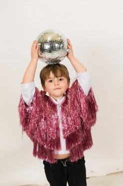 Fringe Co Light Pink Mini Tinsel Jacket