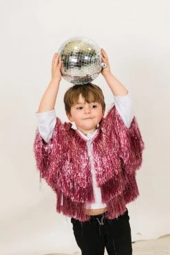 Fringe Co Light Pink Mini Tinsel Jacket