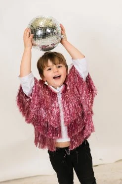 Fringe Co Light Pink Mini Tinsel Jacket