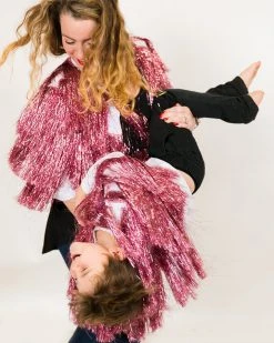 Fringe Co Light Pink Mini Tinsel Jacket