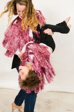 Fringe Co Light Pink Mini Tinsel Jacket