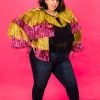 Fringe Co Totally Tinsel Collection Pink And Gold Totally Tinsel Jacket