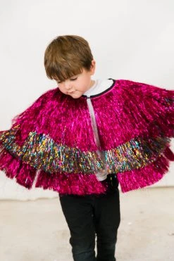 Fringe Co Totally Tinsel Collection Prom Queen Mini Tinsel Jacket