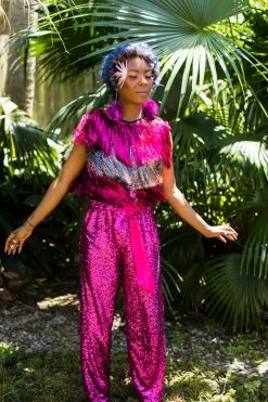 Fringe Co Totally Tinsel Collection The Prom Queen Tinsel Vest