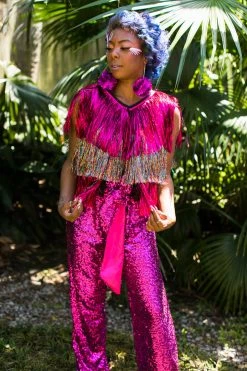 Fringe Co Totally Tinsel Collection The Prom Queen Tinsel Vest