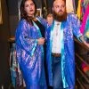 Fringe Co Purple Blue Holographic Sequin Duster Sequin Duster Jackets
