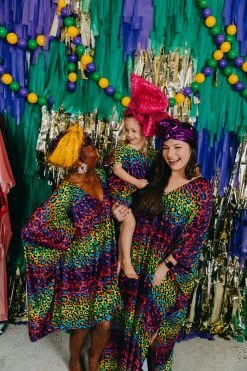 Fringe Co Rainbow Cheetah Print Kid's Caftan