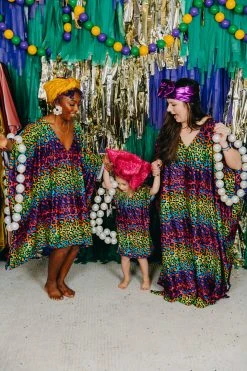 Fringe Co Rainbow Cheetah Print Kid's Caftan