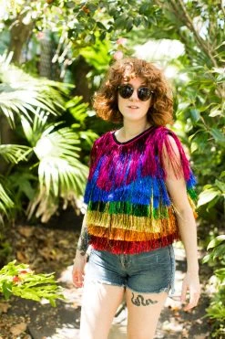 Fringe Co Totally Tinsel Collection The Rebel Fringe Vest