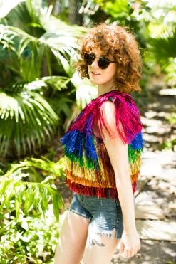Fringe Co Totally Tinsel Collection The Rebel Fringe Vest
