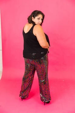 Fringe Co Rainbow High Waisted Sequin Pants