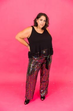 Fringe Co Rainbow High Waisted Sequin Pants