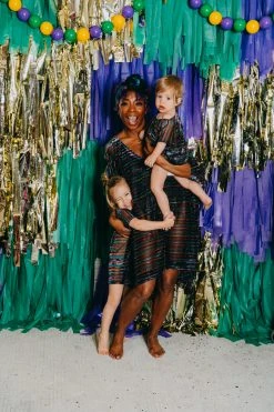 Fringe Co Rainbow Stripe Sheer Kid's Caftan Kids Caftans