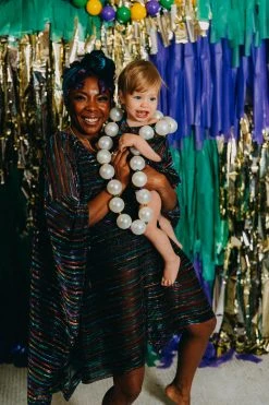 Fringe Co Rainbow Stripe Sheer Kid's Caftan Kids Caftans