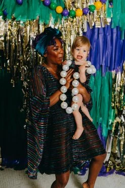 Fringe Co Rainbow Stripe Sheer Kid's Caftan Kids Caftans