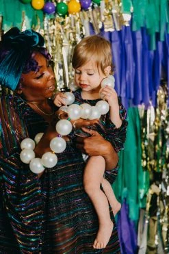 Fringe Co Rainbow Stripe Sheer Kid's Caftan Kids Caftans