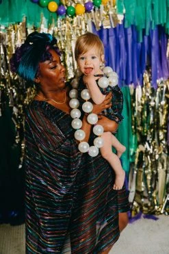 Fringe Co Rainbow Stripe Sheer Kid's Caftan Kids Caftans