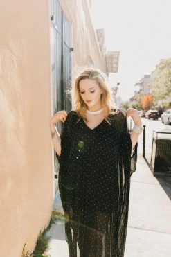 Fringe Co Caftan Club Collection Rhinestone Sheer Long Caftan 13 Fringe Co Caftan Club Collection Rhinestone Sheer Long Caftan