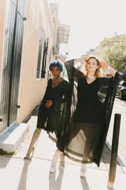 Fringe Co Caftan Club Collection Rhinestone Sheer Long Caftan 15 Fringe Co Caftan Club Collection Rhinestone Sheer Long Caftan