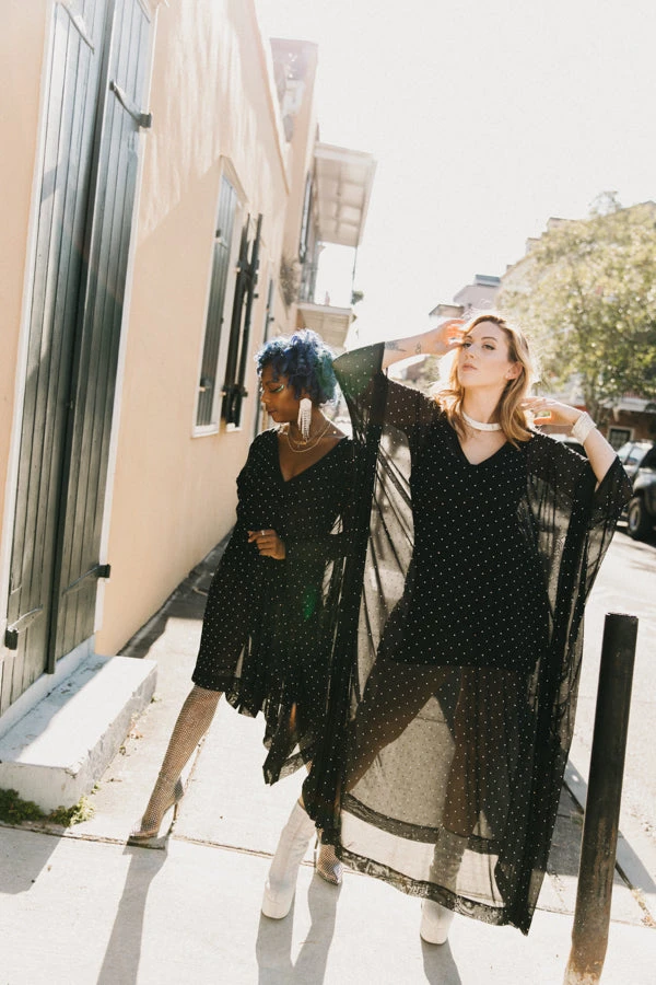 Fringe Co Caftan Club Collection Rhinestone Sheer Long Caftan 3 Fringe Co Caftan Club Collection Rhinestone Sheer Long Caftan