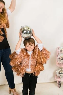 Fringe Co Totally Tinsel Collection Rose Gold Mini Tinsel Jacket