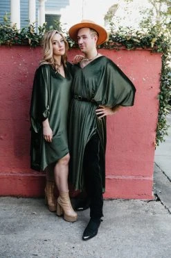 Fringe Co Caftan Club Collection Sage Green Velvet Long Caftan 9 Fringe Co Caftan Club Collection Sage Green Velvet Long Caftan