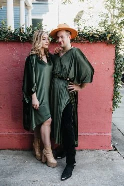 Fringe Co Caftan Club Collection Sage Green Velvet Long Caftan 12 Fringe Co Caftan Club Collection Sage Green Velvet Long Caftan