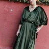 Fringe Co Caftan Club Collection Sage Green Velvet Long Caftan
