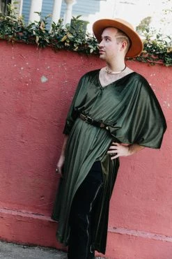 Fringe Co Caftan Club Collection Sage Green Velvet Long Caftan 11 Fringe Co Caftan Club Collection Sage Green Velvet Long Caftan