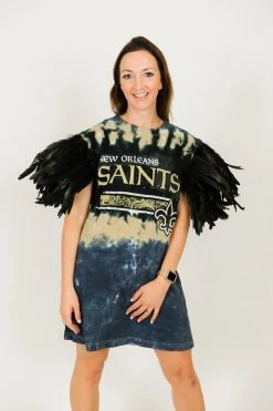 Fringe Co Party Tees Saints Long Feather Sleeve Party Tee