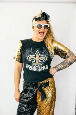 Fringe Co Black And Gold Metallic Party Wrap Party Wraps