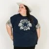 Fringe Co Party Tees Dallas Cowboys Silver Sequin Sleeve Party Tee