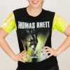 Fringe Co Thomas Rhett Neon Yellow Sequin Sleeve Party Tee